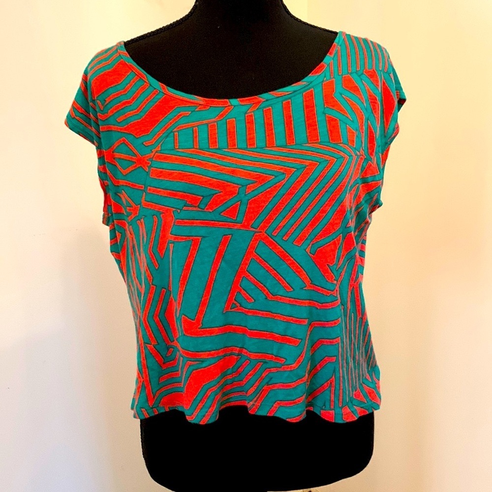 BLUE SKETCH Tieback Top